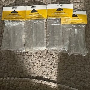 NWT Bali cut to size  clear hem grip bundle of 4